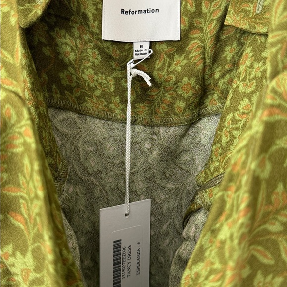 Reformation Tancy Dress in Esperanza Size: 6 - Picture 6 of 10